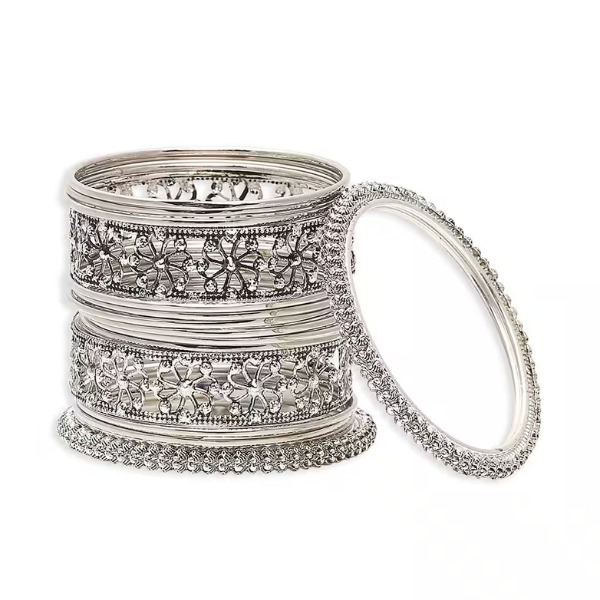 Silver Bangles Set