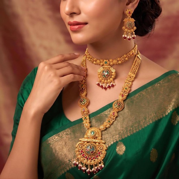 Gold Plated Necklace Set