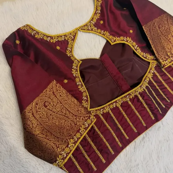 Designer Blouse - Maroon