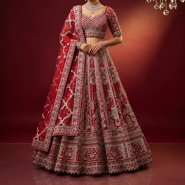 Bridal Lehenga - Red