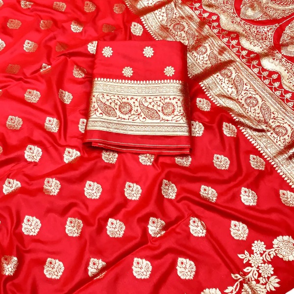 Banarasi Silk Saree - Red