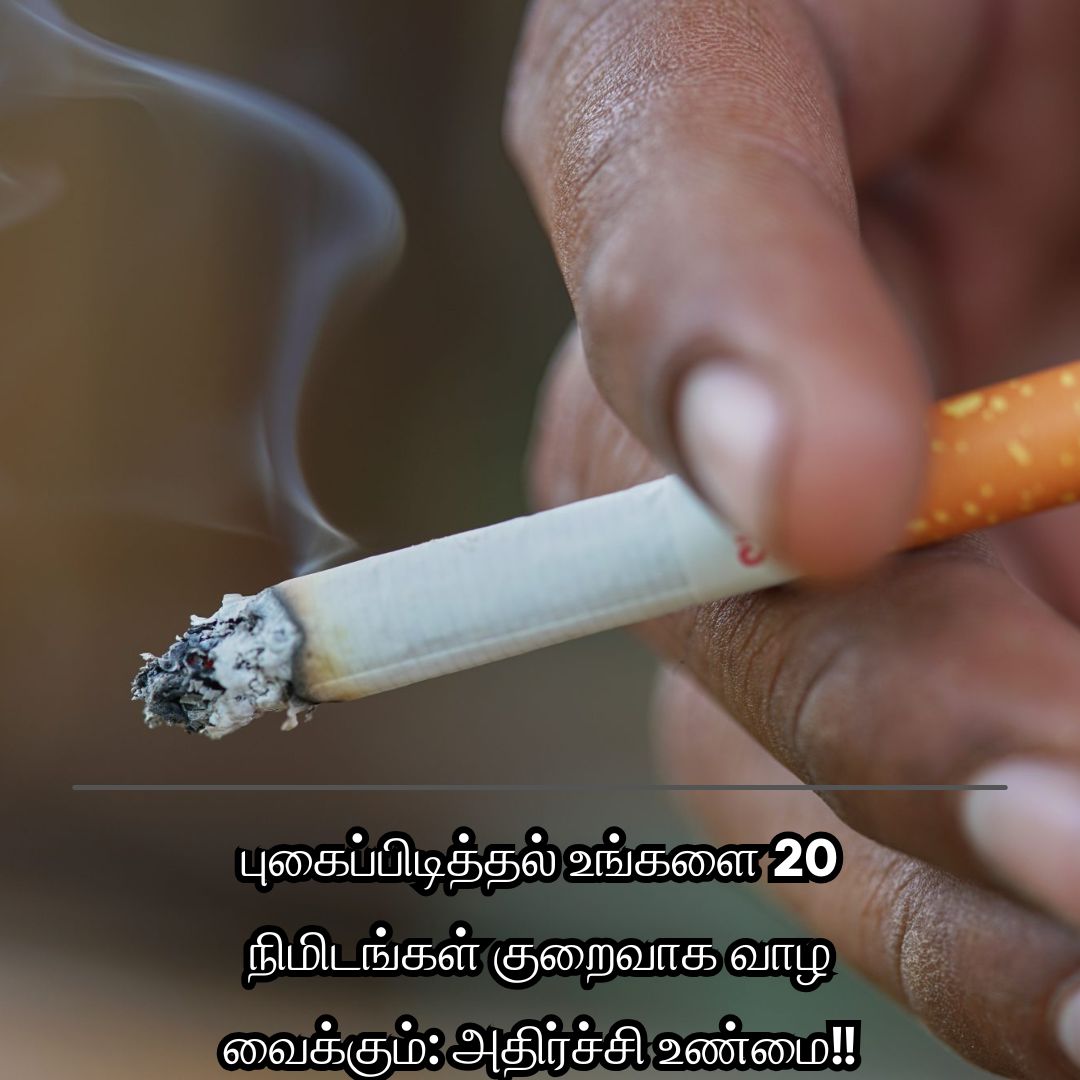 புகைப்பிடித்தல் உங்களை 20 நிமிடங்கள் குறைவாக வாழ வைக்கும்: அதிர்ச்சி உண்மை!!