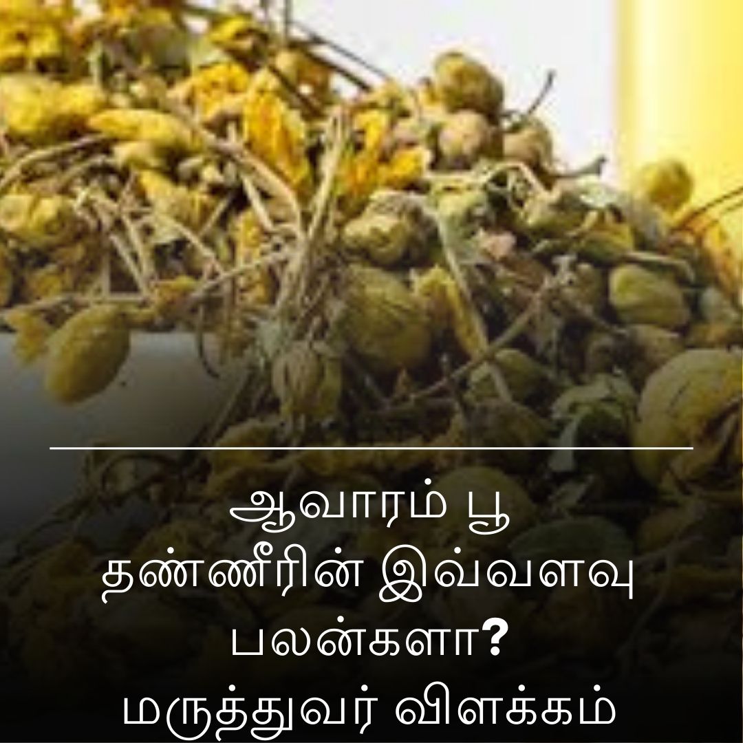 ஆவாரம் பூ தண்ணீரின் இவ்வளவு பலன்களா? மருத்துவர் விளக்கம்