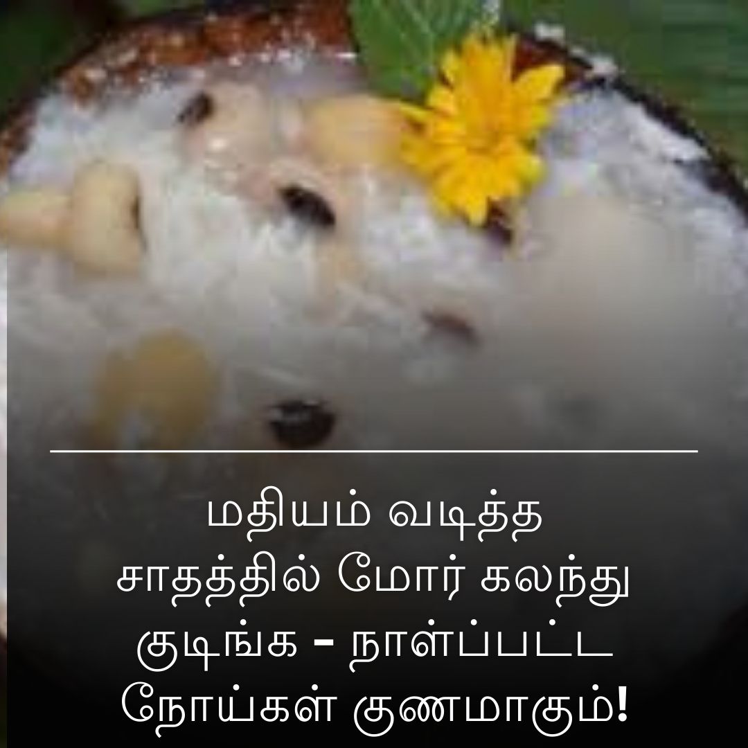 மதியம் வடித்த சாதத்தில் மோர் கலந்து குடிங்க - நாள்ப்பட்ட நோய்கள் குணமாகும்!