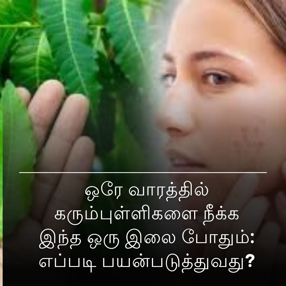 ஒரே வாரத்தில் கரும்புள்ளிகளை நீக்க இந்த ஒரு இலை போதும்: எப்படி பயன்படுத்துவது?