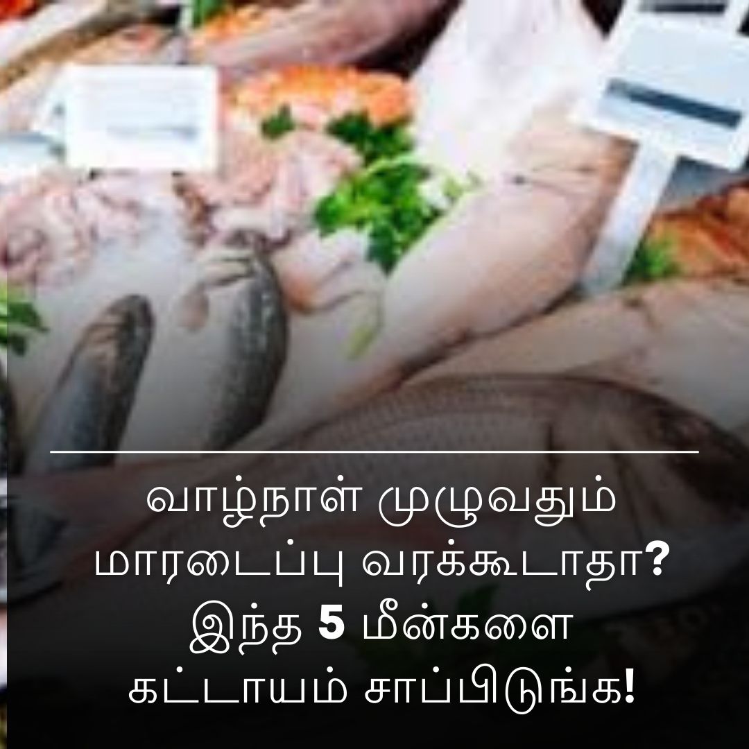 வாழ்நாள் முழுவதும் மாரடைப்பு வரக்கூடாதா? இந்த 5 மீன்களை கட்டாயம் சாப்பிடுங்க!