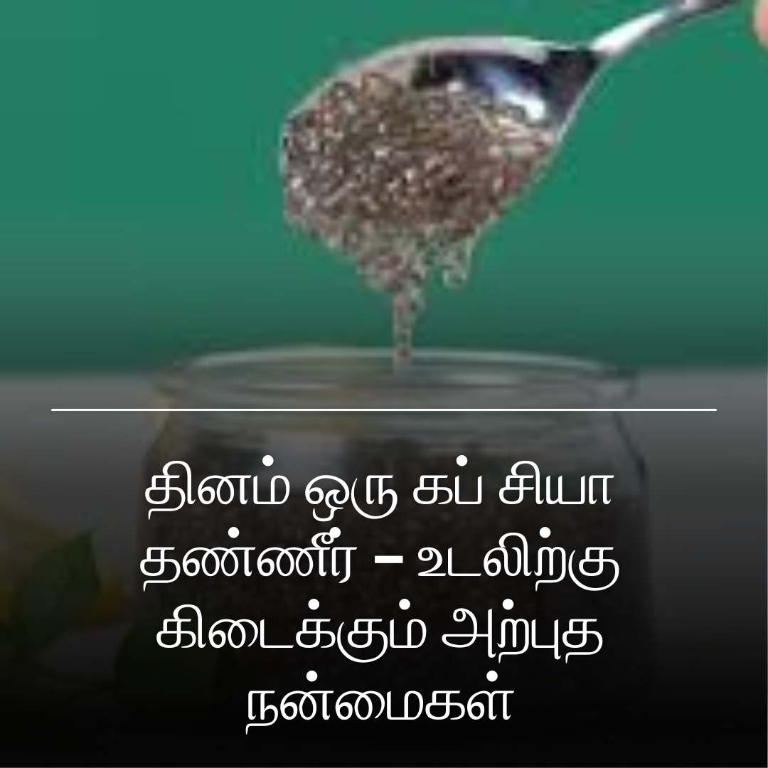 தினம் ஒரு கப் சியா தண்ணீர் – உடலிற்கு கிடைக்கும் அற்புத நன்மைகள்